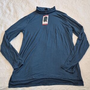 Vina Active Life women's X Large Moroccan Teal light weight turtle neck NWT